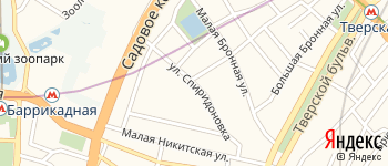 улица Спиридоновка на Яндекс карте