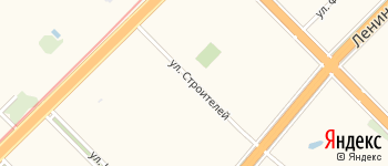 улица Строителей на Яндекс карте