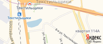 улица Текстильщиков 11-я на Яндекс карте