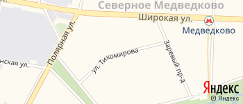 улица Тихомирова на Яндекс карте