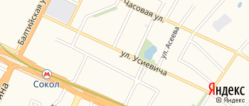улица Усиевича на Яндекс карте