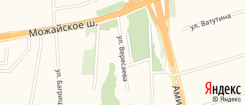 улица Вересаева на Яндекс карте