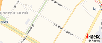 улица Винокурова на Яндекс карте