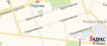 Утренняя улица на Яндекс карте