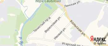 Вересковая улица на Яндекс карте