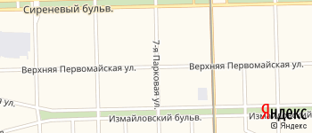 Верхняя Первомайская улица на Яндекс карте