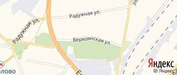 Верхоянская улица на Яндекс карте