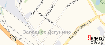 Весенняя улица на Яндекс карте