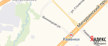 Винницкая улица на Яндекс карте