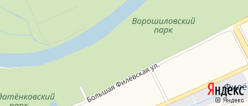 Ворошиловский парк на Яндекс карте