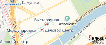 Выставочный переулок на Яндекс карте