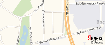 Яхромская улица на Яндекс карте