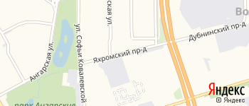 Яхромский проезд на Яндекс карте