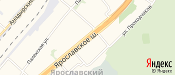 Ярославское шоссе на Яндекс карте