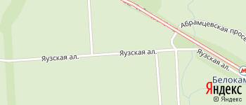 Яузская аллея на Яндекс карте