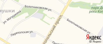 ЮЗАО на Яндекс карте