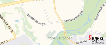 Заповедная улица на Яндекс карте