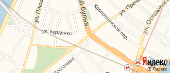 Зубовская площадь на Яндекс карте