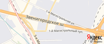 Звенигородское шоссе на Яндекс карте